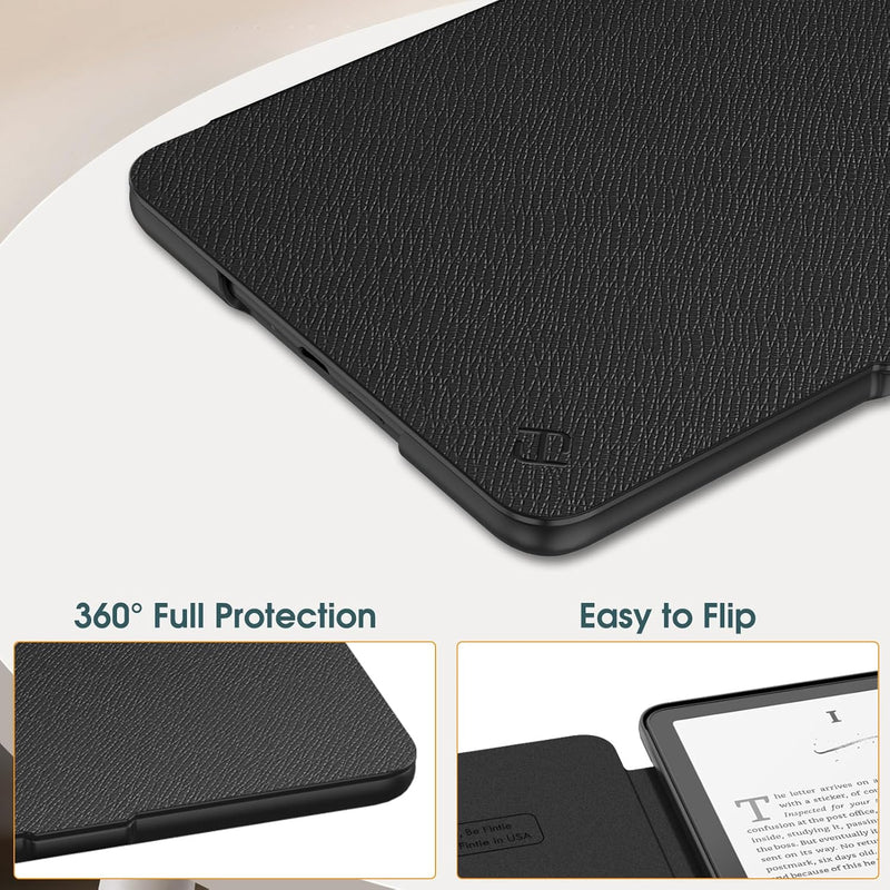 Kindle Paperwhite 7-Inch (12th Gen, 2024)/Kindle Colorsoft 2024 Slim PU Leather Case | Fintie