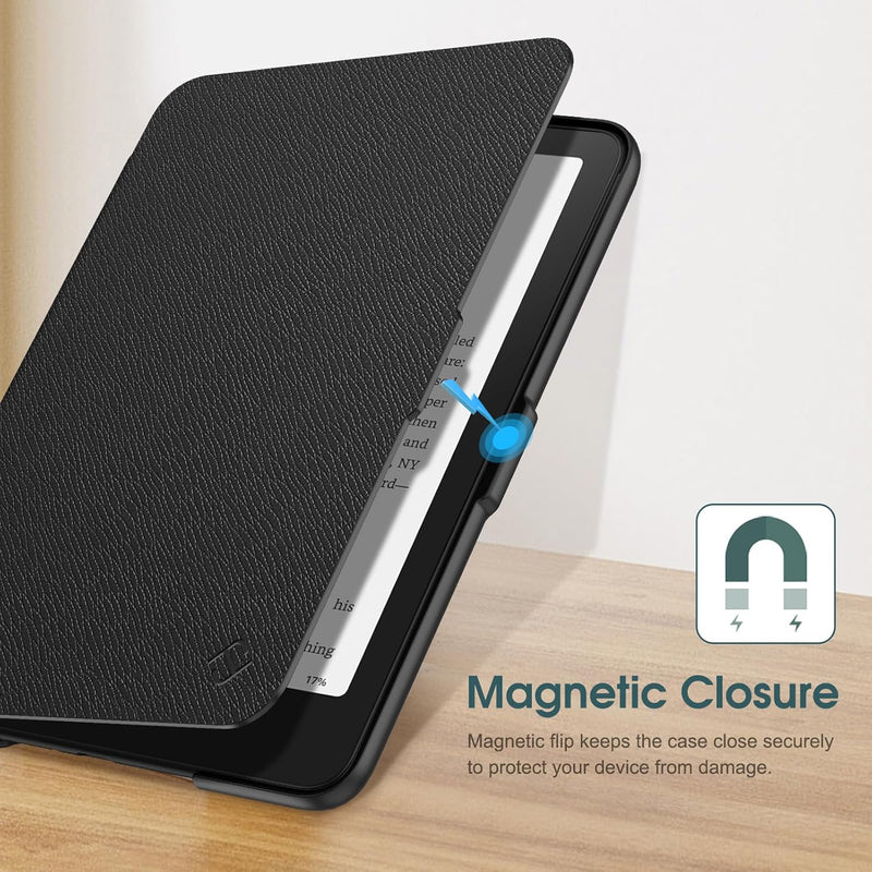 Kindle Paperwhite 7-Inch (12th Gen, 2024)/Kindle Colorsoft 2024 Slim PU Leather Case | Fintie