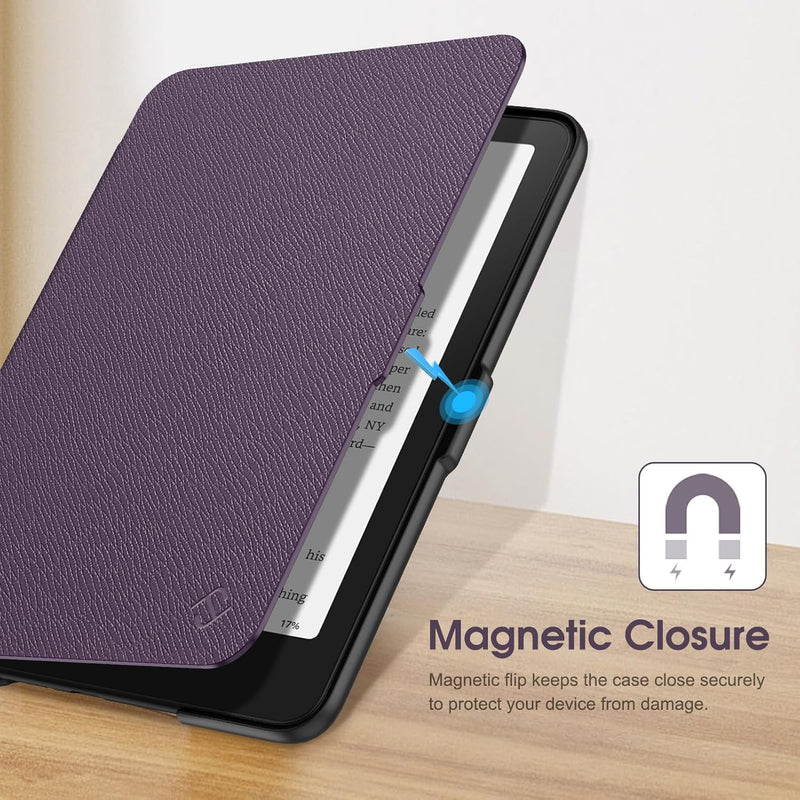 Kindle Paperwhite 7-Inch (12th Gen, 2024)/Kindle Colorsoft 2024 Slim PU Leather Case | Fintie