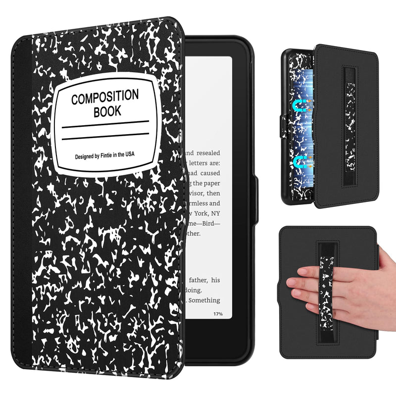 Slim Case for Kindle Paperwhite 12th Gen & Kindle Colorsoft, with Hand Strap & Magnetic Shell Cover | Fintie