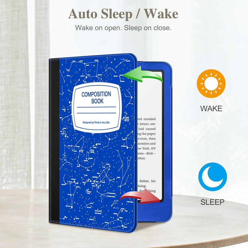 Kindle Paperwhite/Kindle Colorsoft 7" (12th Gen, 2024) Vegan Leather Sleeve Case with Stand and Handstrap | Fintie