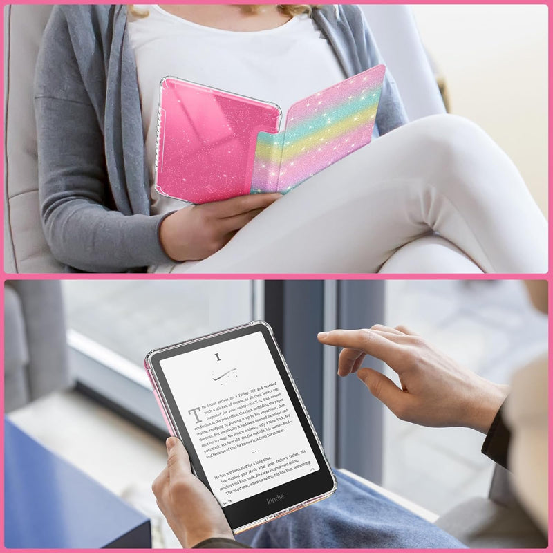 Kindle Paperwhite 7-inch (2024)/Kindle Colorsoft 2024 Slim Case with Clear Soft TPU Back | Fintie