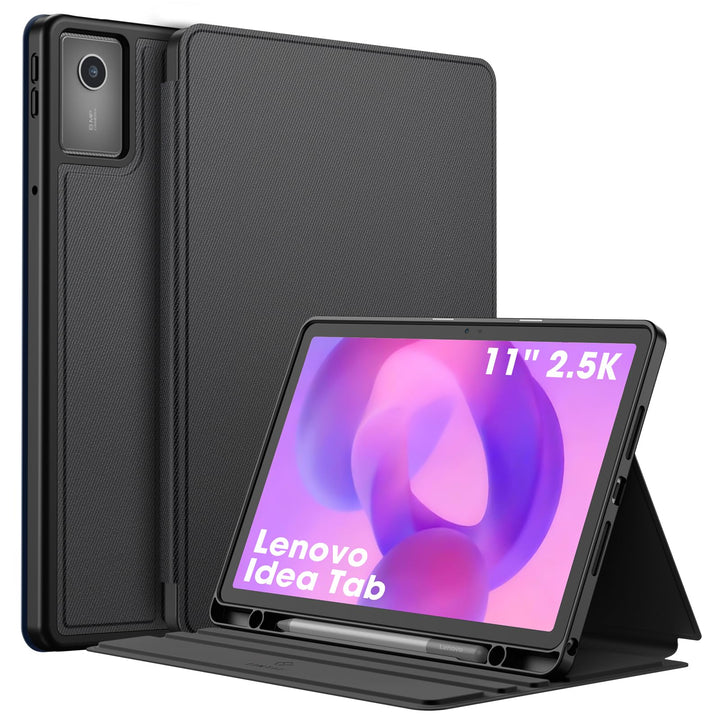 Custodia Per Lenovo Idea Tab 11" 2025 | TPU Trasparente, Portapenne, Auto Sleep/wake, Blu Cielo