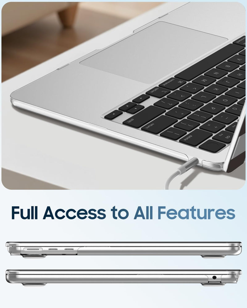 MacBook Air 13.6" M4/M3/M2 Chip (Model A3240/A3113/A2681, 2025/2024/2022) Hard Shell Case | Fintie