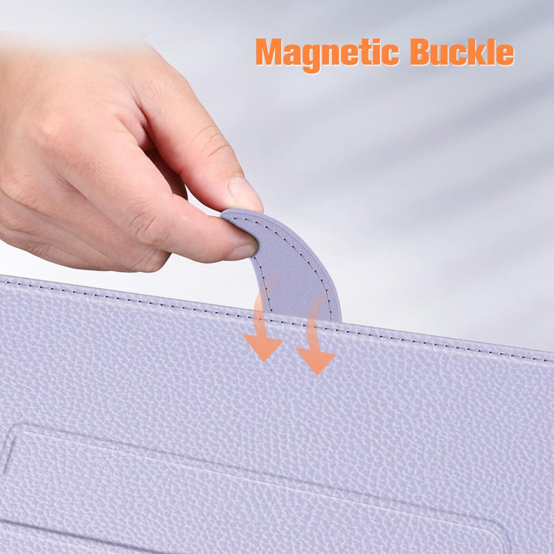 Fintie Sleeve Case for MacBook Air 13-inch (2018-2025) /MacBook Pro 13", Folio Book Cover with Stand Feature