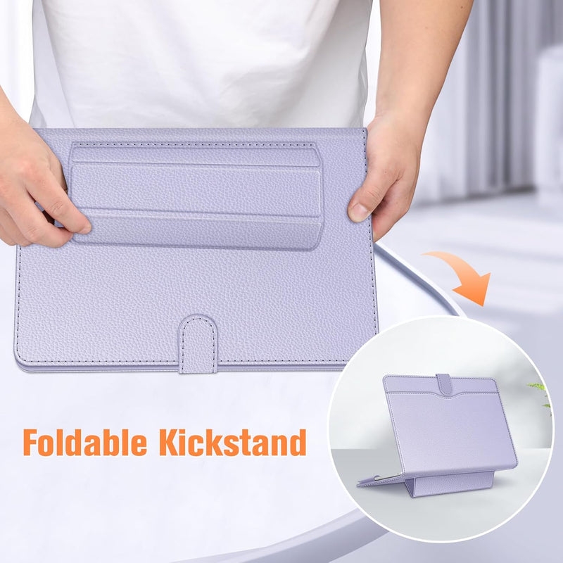 Fintie Sleeve Case for MacBook Air 13-inch (2018-2025) /MacBook Pro 13", Folio Book Cover with Stand Feature