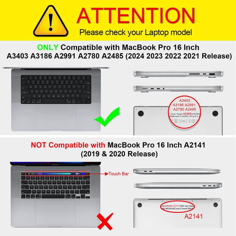 MacBook Pro 16-inch (M4/M3/M2/M1 Chip, 2024/2023/2021) Heavy-Duty Rugged Case | Fintie