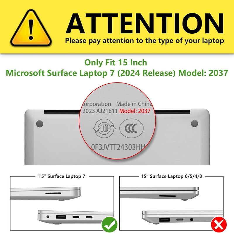 Surface Laptop 7 15-inch ( Model: 2037) Snap-On HardShell Protective Cover | Fintie