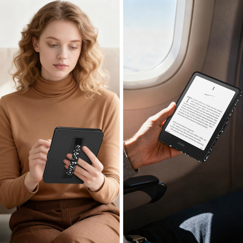 Slim Case for Kindle Paperwhite 12th Gen & Kindle Colorsoft, with Hand Strap & Magnetic Shell Cover | Fintie