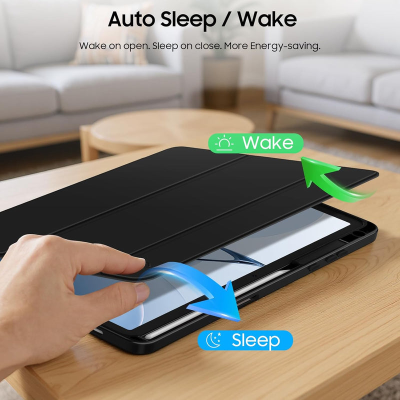 Galaxy Tab S11 5G 11-inch (2025) Hybrid Slim Case with Clear Back | Fintie