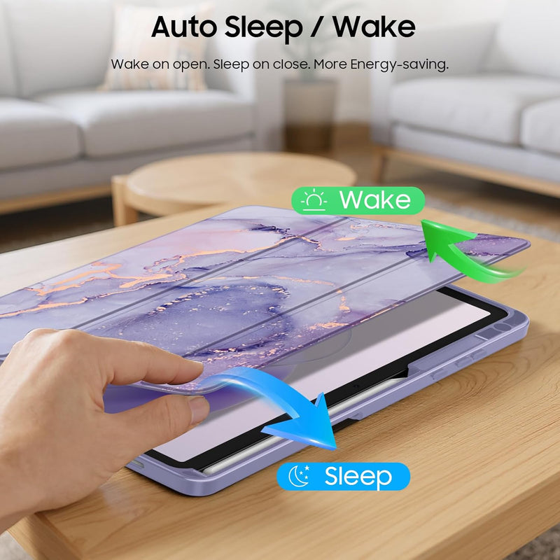 Galaxy Tab S11 5G 11-inch (2025) Hybrid Slim Case with Clear Back | Fintie