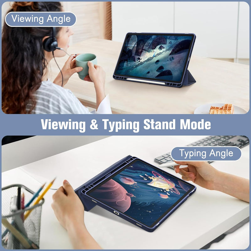 Galaxy Tab S10 FE/Tab S9 FE 10.9"/Tab S9 11" Hybrid Slim Case w/ Pencil Holder | Fintie