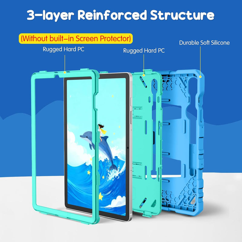 Galaxy Tab S10 Lite 2025/Tab S10 FE 5G 2025/Tab S9 FE 5G/Tab S9 11-inch Kid-Friendly Case with Kickstand | Fintie