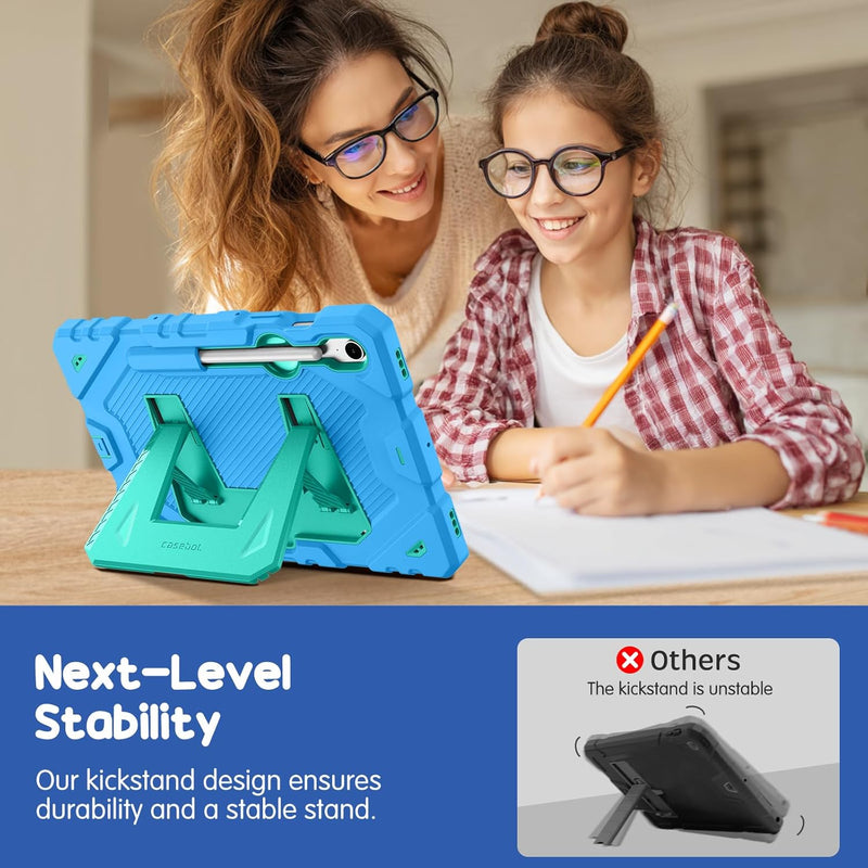 Galaxy Tab S10 Lite 2025/Tab S10 FE 5G 2025/Tab S9 FE 5G/Tab S9 11-inch Kid-Friendly Case with Kickstand | Fintie