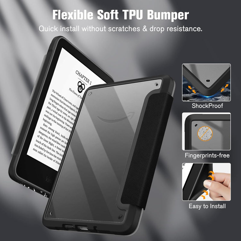 Kindle (11th Gen 2024/2022) Hybrid Slim Case | Fintie