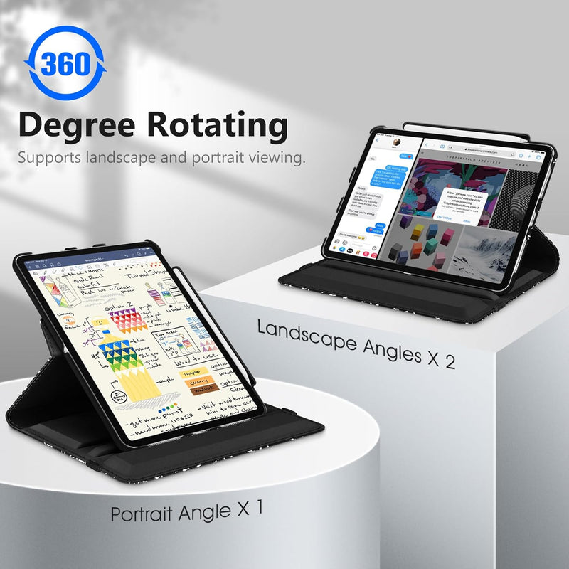 iPad Pro 11-inch 2024 (M4 chip) 360-Degree Swiveling Stand Case | Fintie