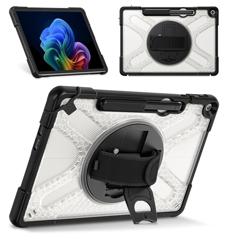 Rugged Shockproof Case for Microsoft Surface Pro 12-inch 1st Edition (2025), with Kickstand and Hand Strap | Fintie