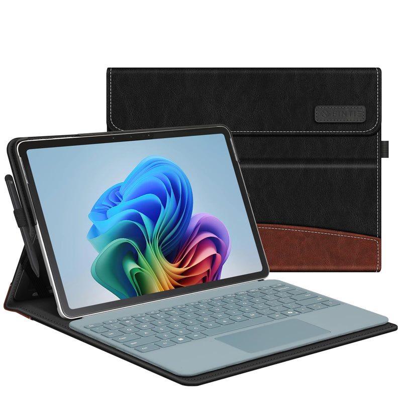 Surface Pro 12" (1st Edition, 2025) Multiple Angle Viewing Portfolio Cover w/Pocket & Stylus Holder | Fintie