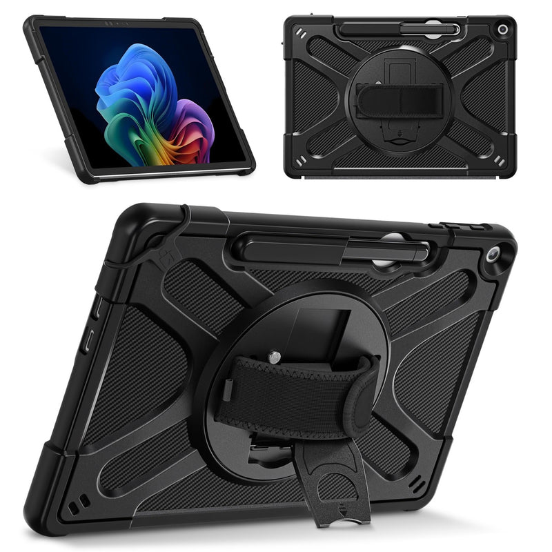Rugged Shockproof Case for Microsoft Surface Pro 12-inch 1st Edition (2025), with Kickstand and Hand Strap | Fintie
