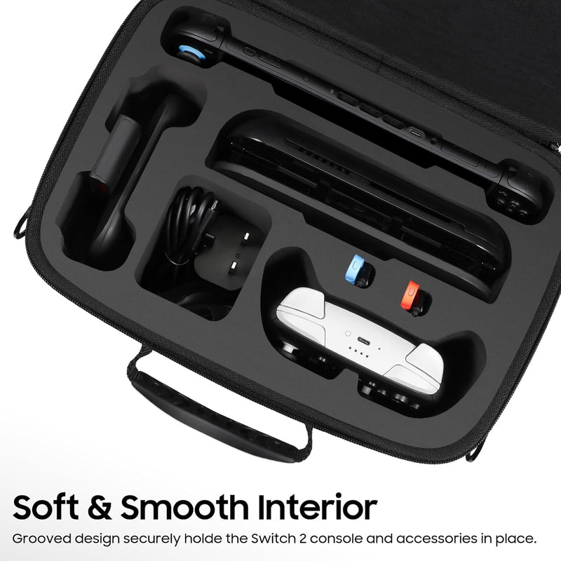 Fintie Storage Case for Nintendo Switch 2 (2025), All-in-1 Travel Carrying Case for Gaming Accessories