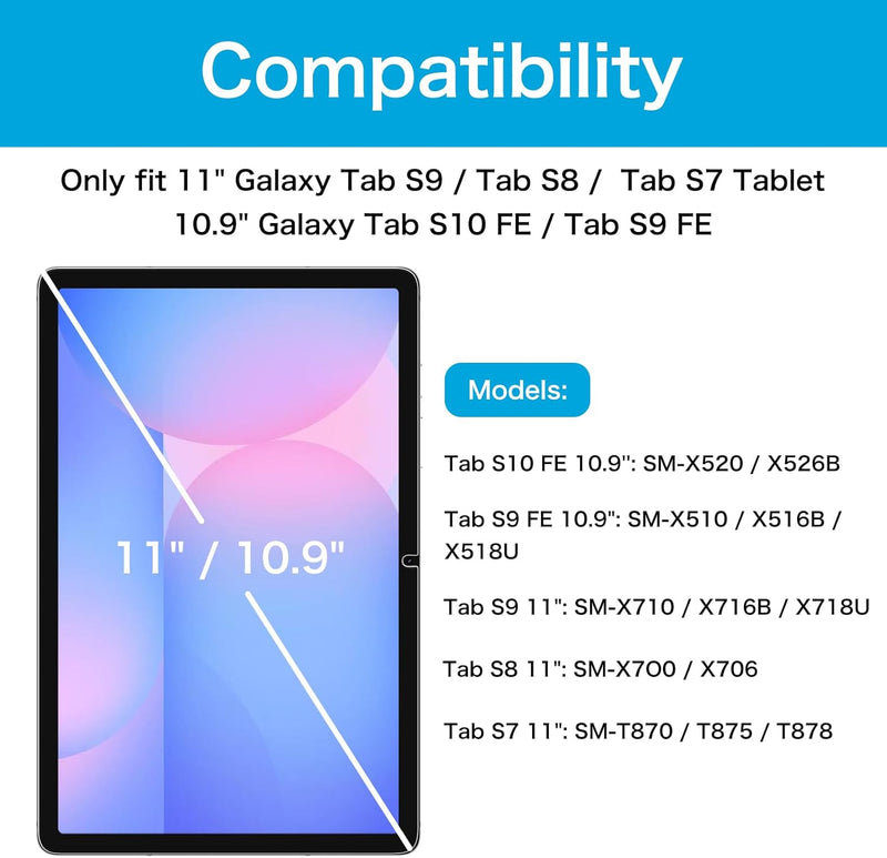 Galaxy Tab S10 FE/Tab S9 FE 10.9" / Tab S9 11" Screen Protector [2 Pack] | Fintie