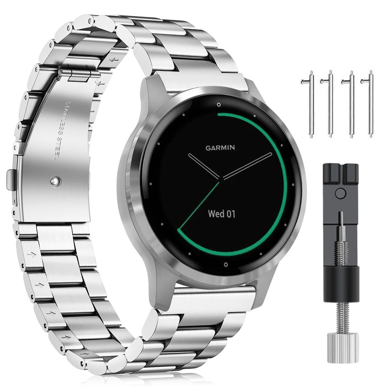 Pour Garmin Vivoactive 4S/Vivomove 3S Smart Watch 18mm Bracelet