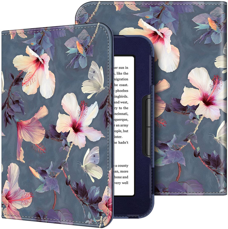 Nook GlowLight 4e/4 Vegan Leather Folio Case w/ Hand Strap | Fintie
