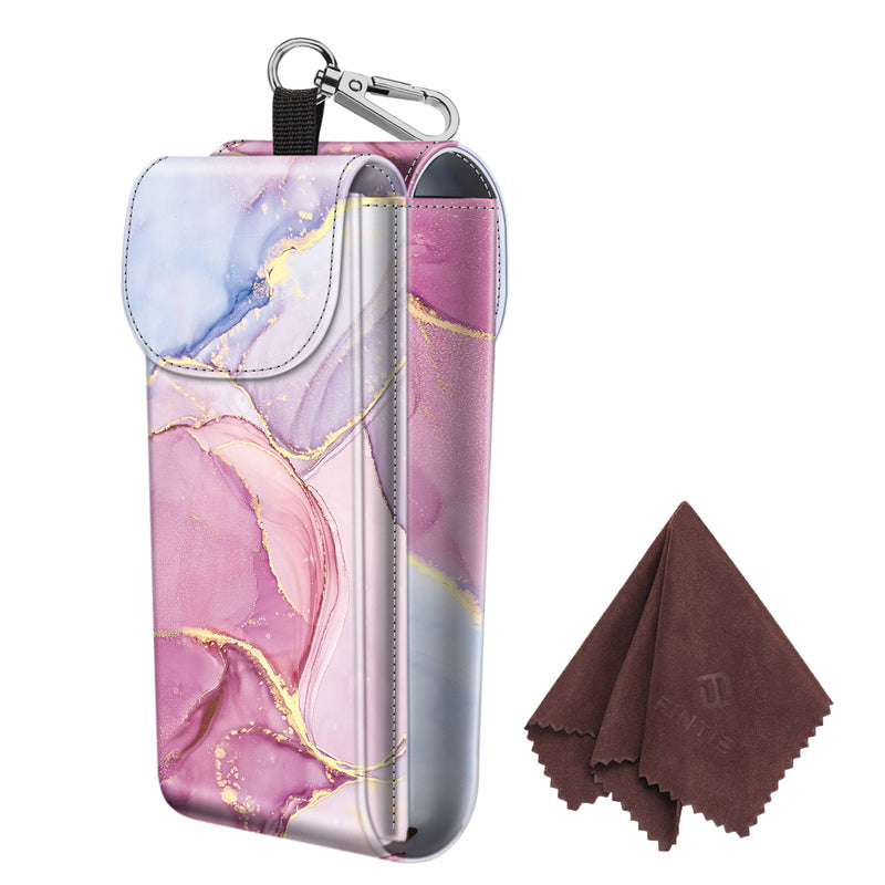 Double Eyeglasses Case with Carabiner Hook | Fintie