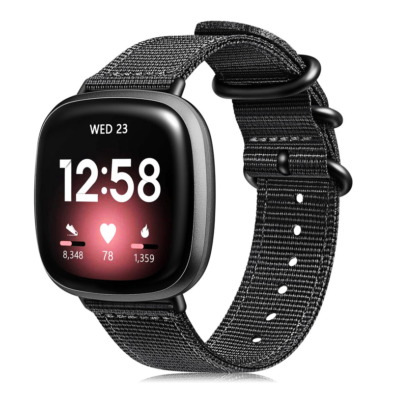 Fitbit Versa 3 / Fitbit Sense Soft Woven Nylon Band | Fintie