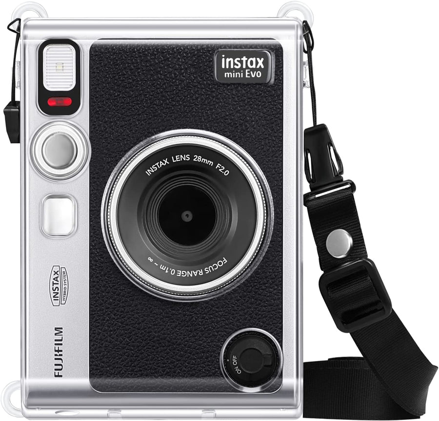 Fintie Hoesje Voor Fujifilm Instax Mini 90 – Stoer Kunstlederen Tasje Met Afneembare Riem En Handig Kijkvenster