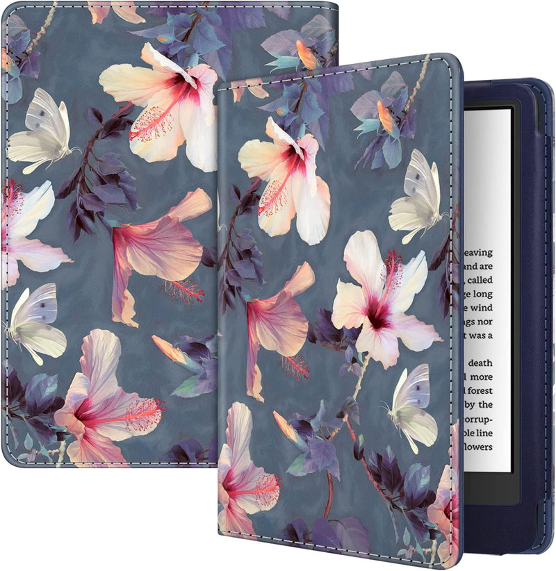 Kindle (11th Gen 2024/2022) Book-Style Vegan Leather Cover | Fintie