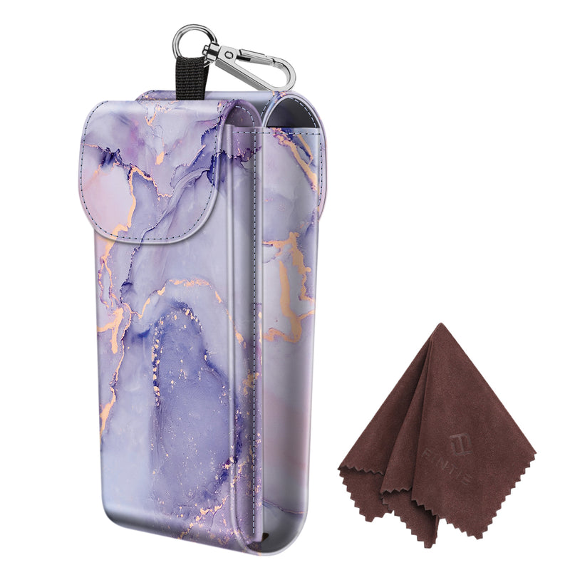 Double Eyeglasses Case with Carabiner Hook | Fintie