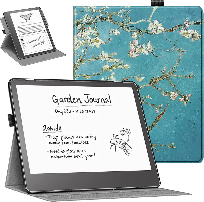 Kindle Scribe (2024/2022) 360-Degree Rotating Case w/ Pencil Holder | Fintie