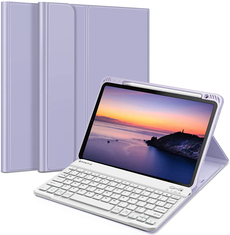 ipad air 5 keyboard case purple