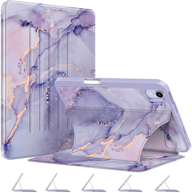 fintie ipad mini 6 case lilac marble