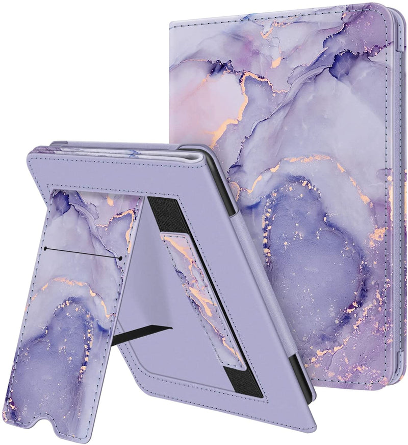 kindle paperwhite 11th gen case in purple marble
