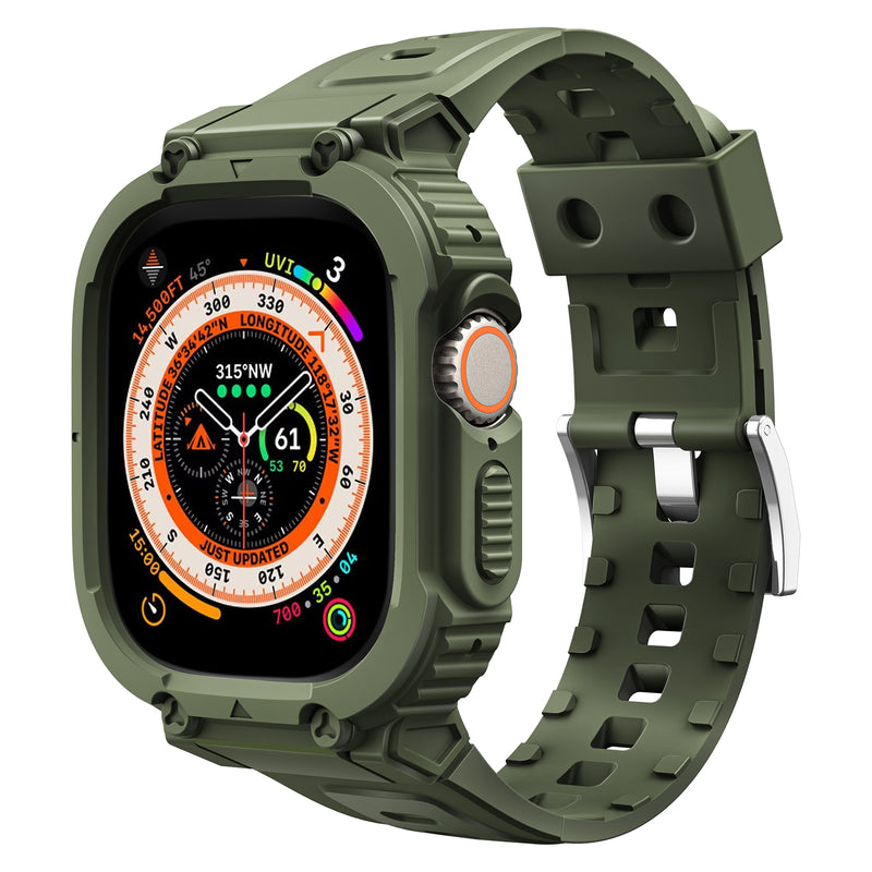 Apple Watch Ultra 49mm Band with Bumper Case Fintie
