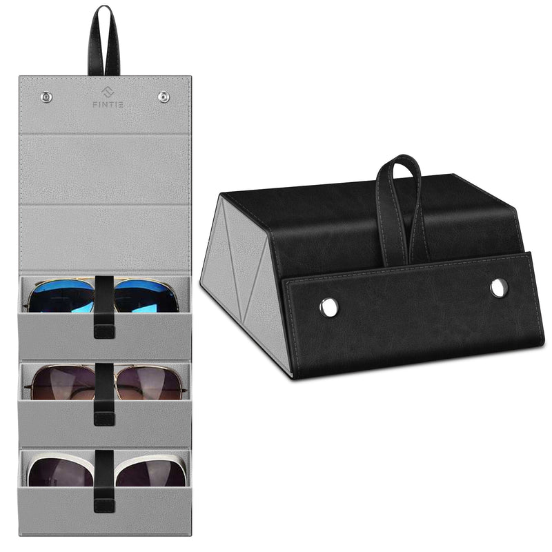 3 Slot Foldable Sunglasses Organizer Travel Case | Fintie