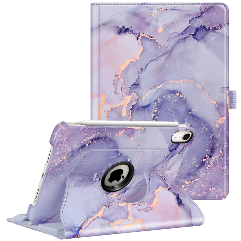iPad Mini A17 Pro (2024), iPad Mini 6th Gen (2021) 360-Degree Swiveling Stand Case | Fintie