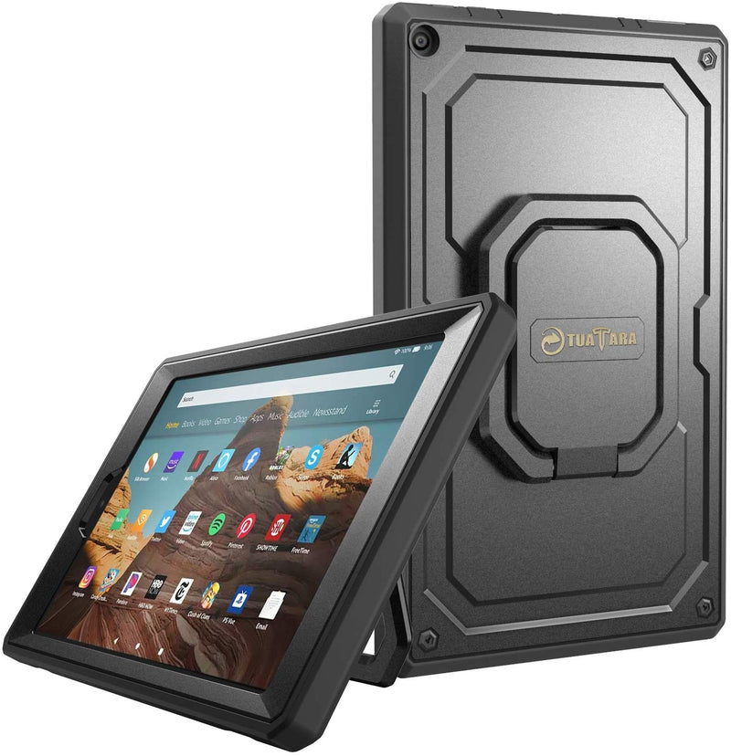 Fire HD 10 (9th Gen 2019, 7th Gen 2017) Tuatara 360 Rotating Case | Fintie