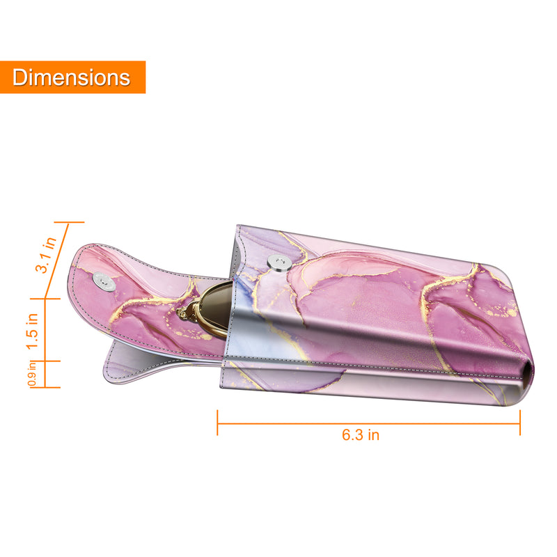 Double Eyeglasses Case with Carabiner Hook | Fintie