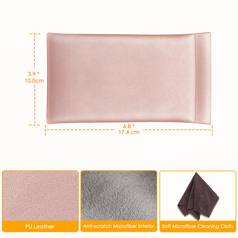 Eyeglasses Pouch with Cleaning Cloth | Fintie