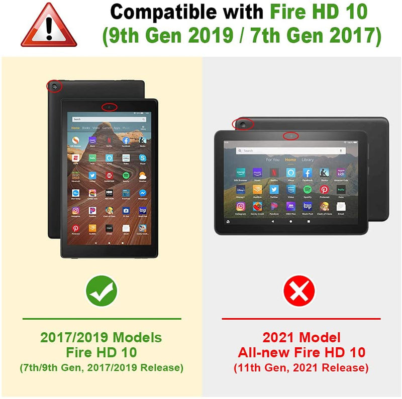 Fire HD 10 (9th Gen 2019, 7th Gen 2017) Folio Case | Fintie