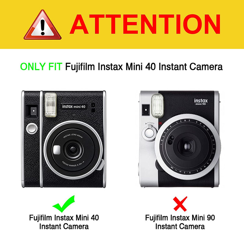 Fujifilm Instax Mini 40 Instant Film Camera Clear Case | Fintie