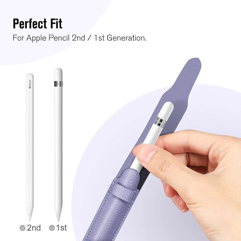Apple Pencil Pro, Apple Pencil (USB-C, 2nd/1st Gen) Pencil Holder with USB Adapter Pocket | Fintie