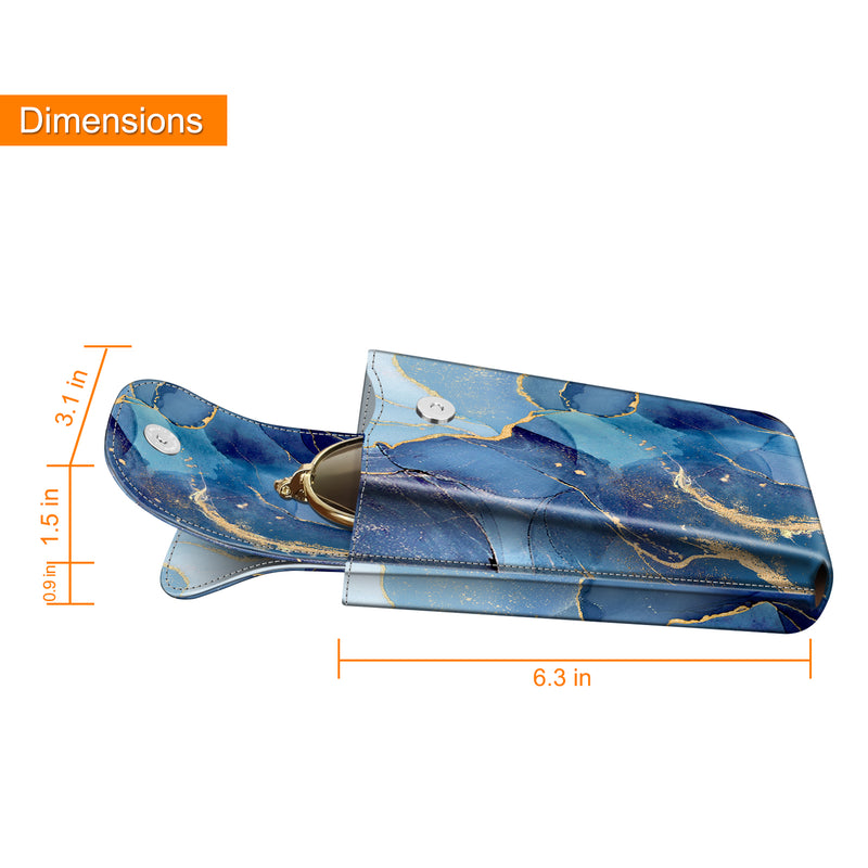 Double Eyeglasses Case with Carabiner Hook | Fintie