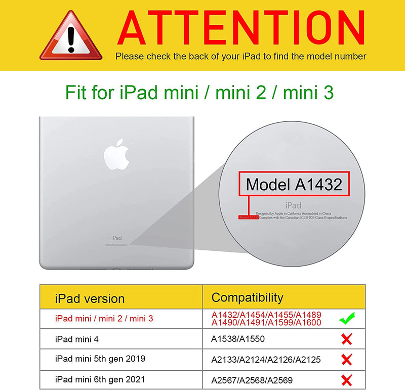 iPad Mini 3/2/1 Shockproof Hybrid Slim Clear Back Case | Fintie