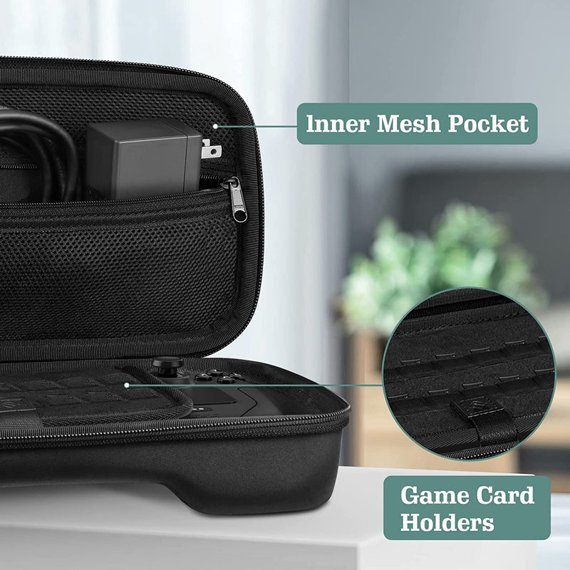 Steam Deck Carrying Case w/Inner Pocket ＆ 16 Game Card Slots | Fintie