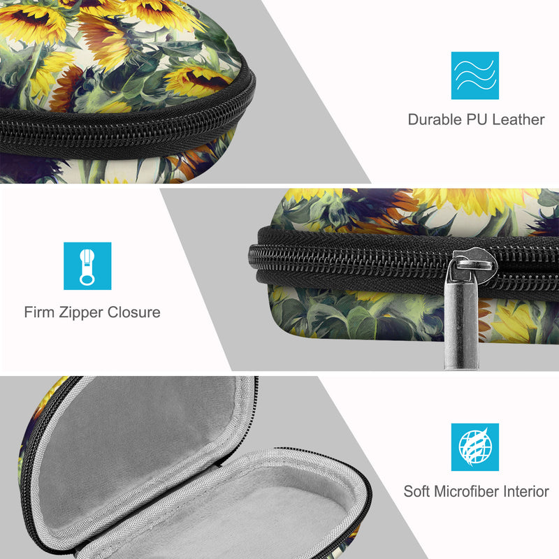 Zipper Eyeglasses Case with Carabiner | Fintie