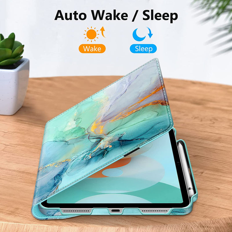 iPad 11-Inch A16 Chip 2025, iPad 10th Gen (2022) 360-Degree Rotating Case w/ Pencil Holder | Fintie